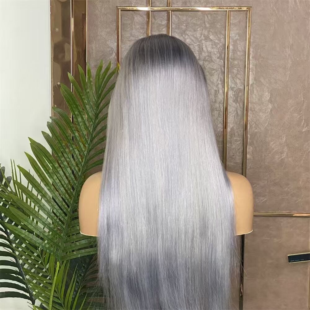 DBO Grey Hair 13×4 Lace Wig Body Wave 16-28 inch