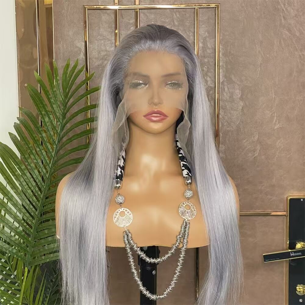 DBO Grey Hair 13×4 Lace Wig Body Wave 16-28 inch