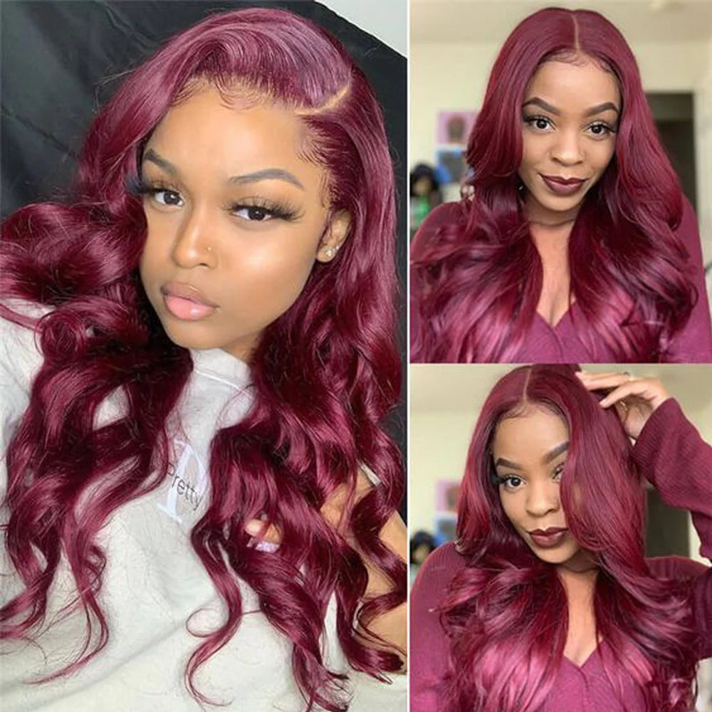 DBO 99J Colored Lace Front Body Wave wig  with13X4 lace frontal