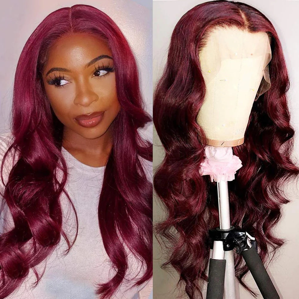 DBO 99J Colored Lace Front Body Wave wig  with13X4 lace frontal