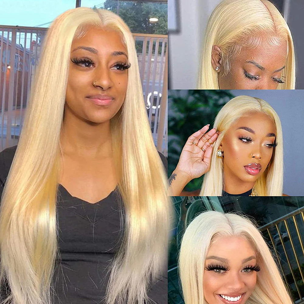 DBO Blonde Straight Wig with 13X4 Lace Frontal