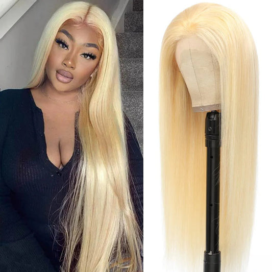 DBO Blonde Straight Wig with 13X4 Lace Frontal