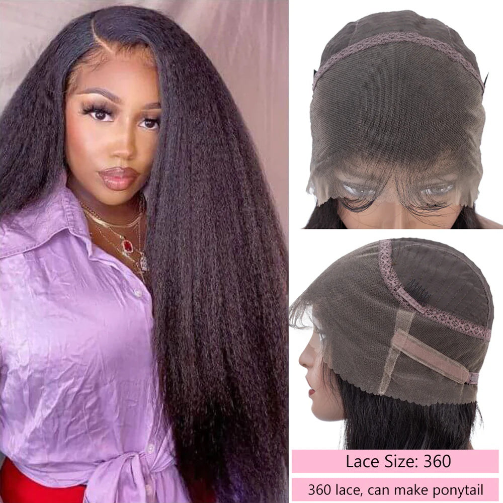 DBO Frontal Kinky Straight Hair Frontal wig