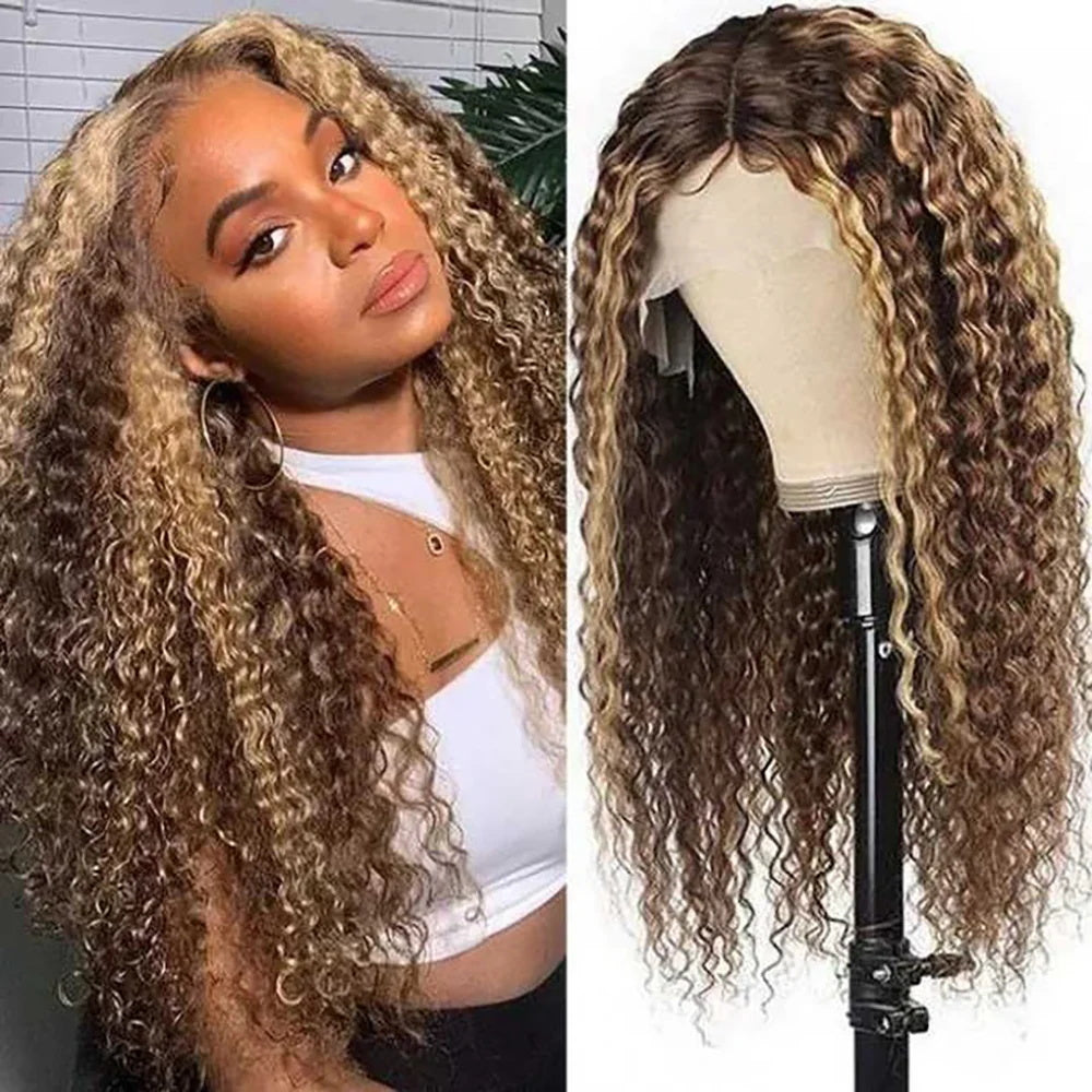 DBO Highlight Deep Wave 4x4 Lace Closure Wig 28