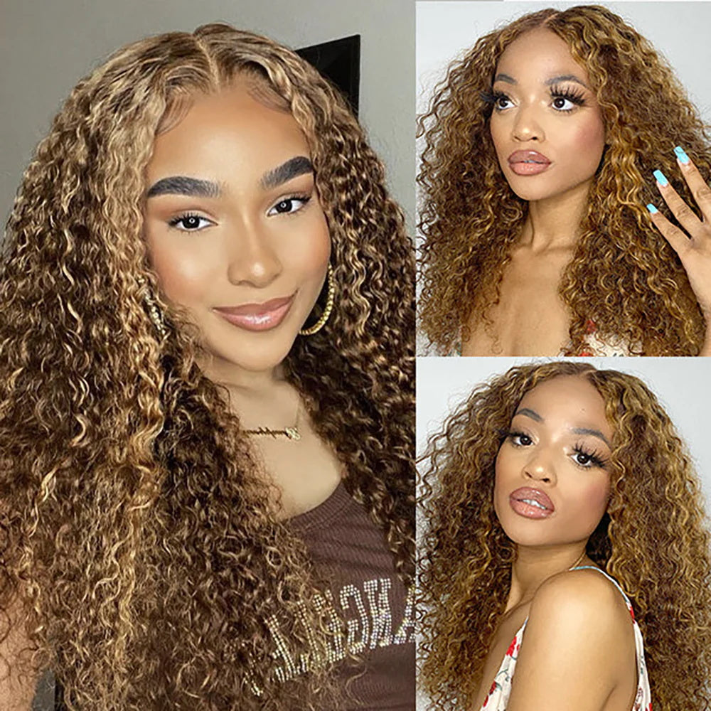 DBO Highlight Deep Wave 4x4 Lace Closure Wig 28