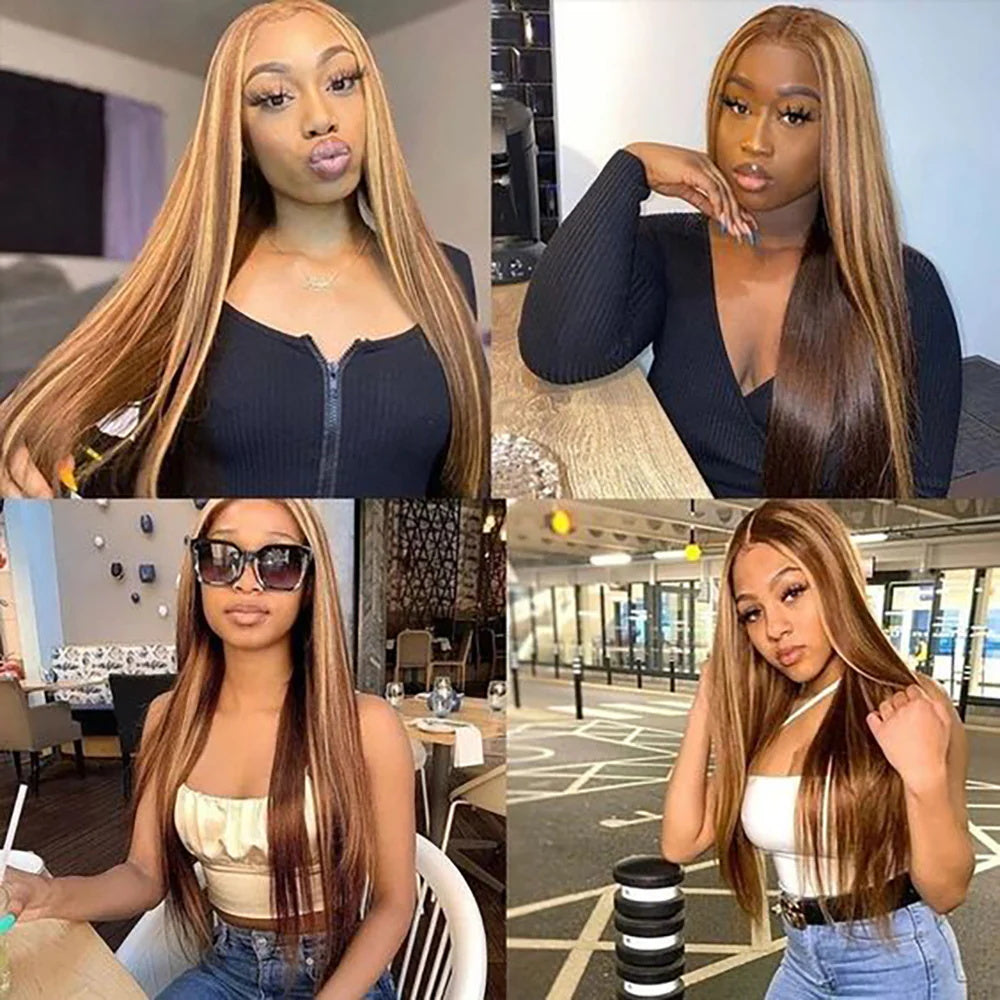 DBO Highlight Straight 13x4 Lace Front Wig 25