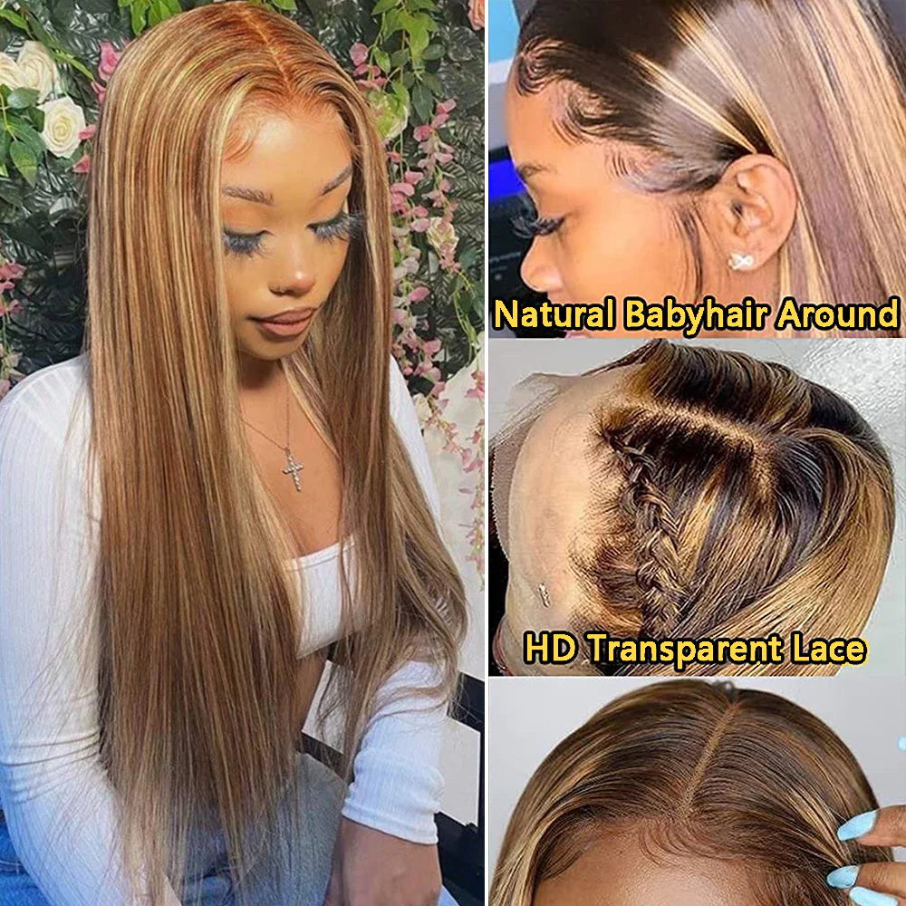 DBO Highlight Straight 13x4 Lace Front Wig 25