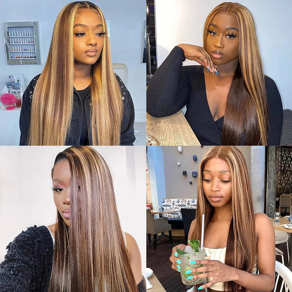 DBO Highlight Straight Wig 4x4 Lace Closure 44