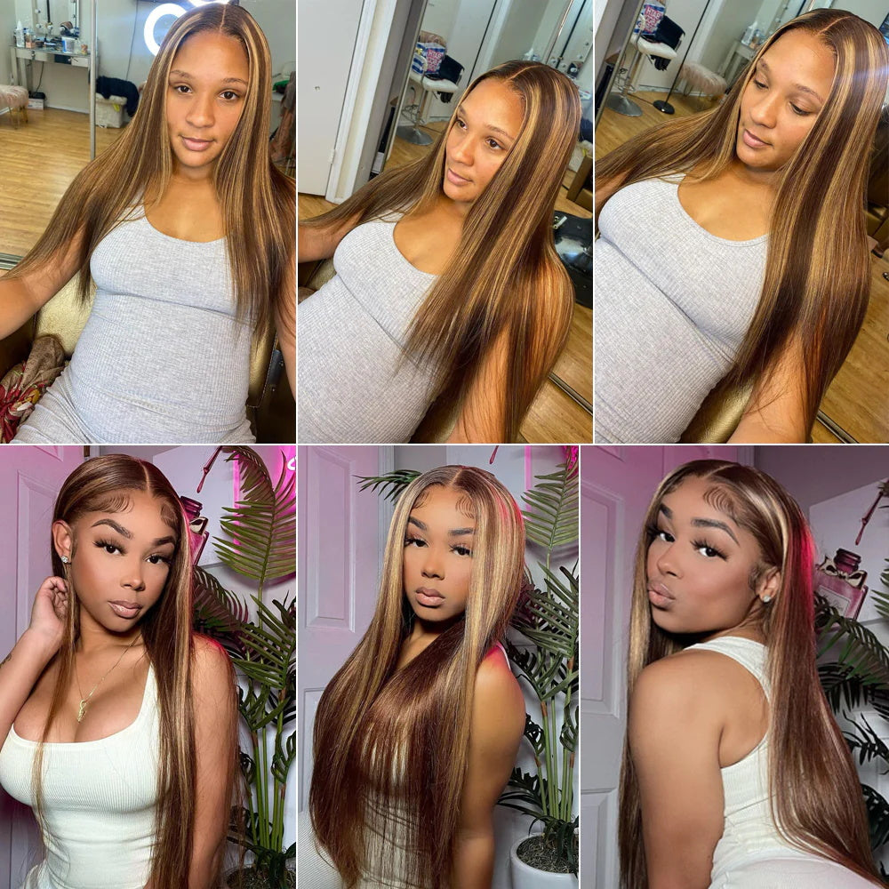 DBO Highlight Straight Wig 4x4 Lace Closure 44