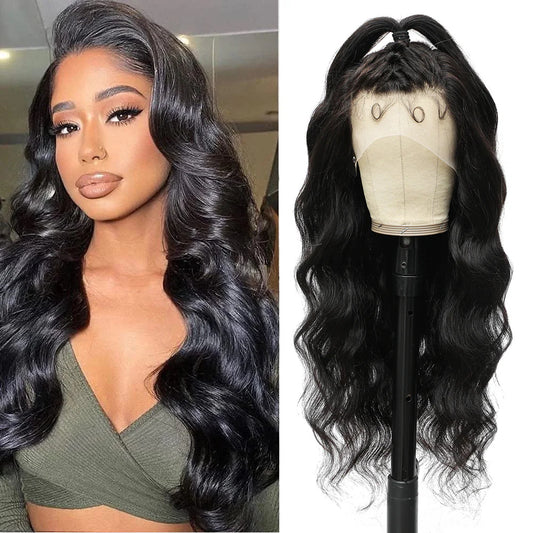 DBO Human hair Body Wave Wig  with13x4 Lace Frontal