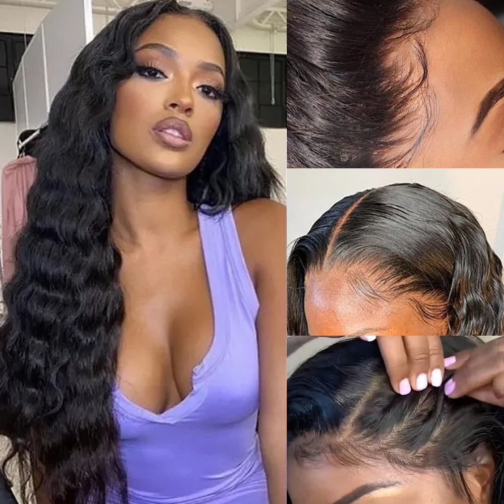 DBO MALL Loose Wave Wig 4x4 Lace Closure  31