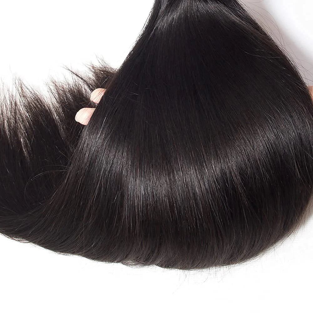 DBO Virgin Straight Hair Wig 3 Bundles with 4x4 Lace Closure 43