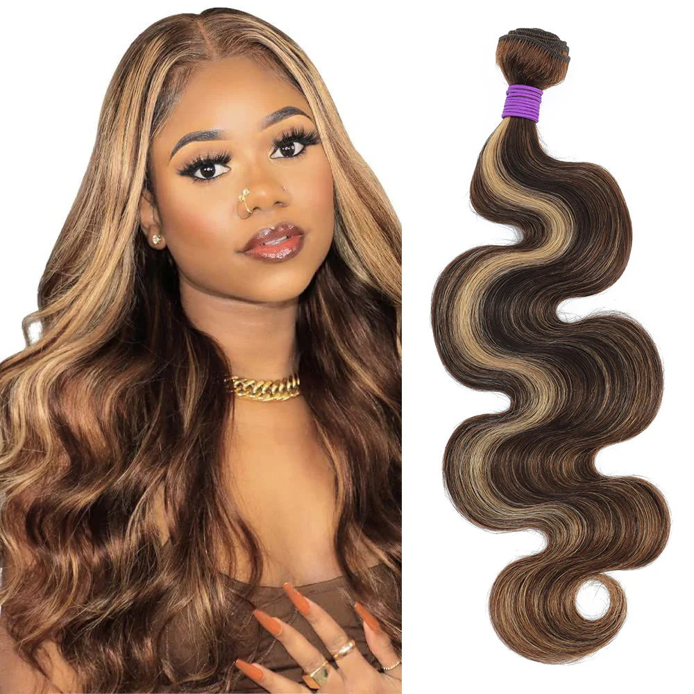 Highlights Body Wave Hair Weave 3 Bundle 45