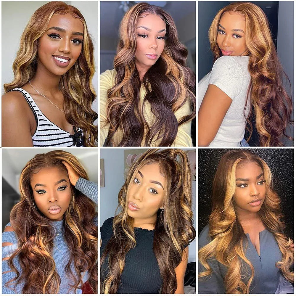 Highlights Body Wave Hair Weave 3 Bundle 45