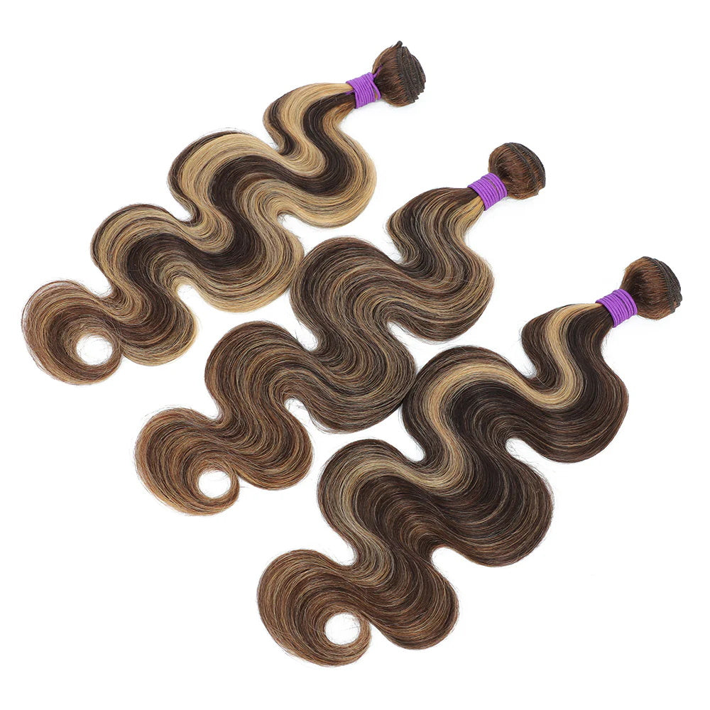 Highlights Body Wave Hair Weave 3 Bundle 45